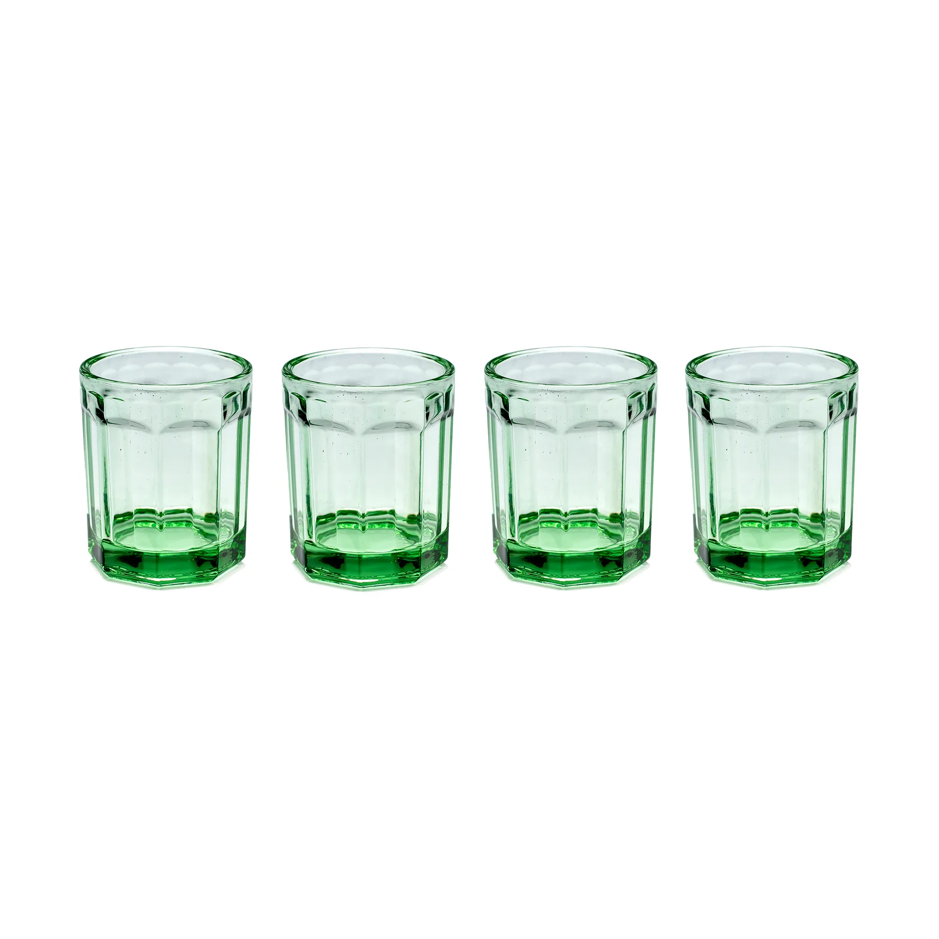 Fish & Fish glass 22 cl 4-pakning Green,  Serax