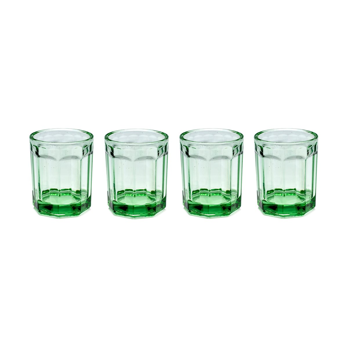 Serax Fish & Fish glass 22 cl 4-pakning Green Green