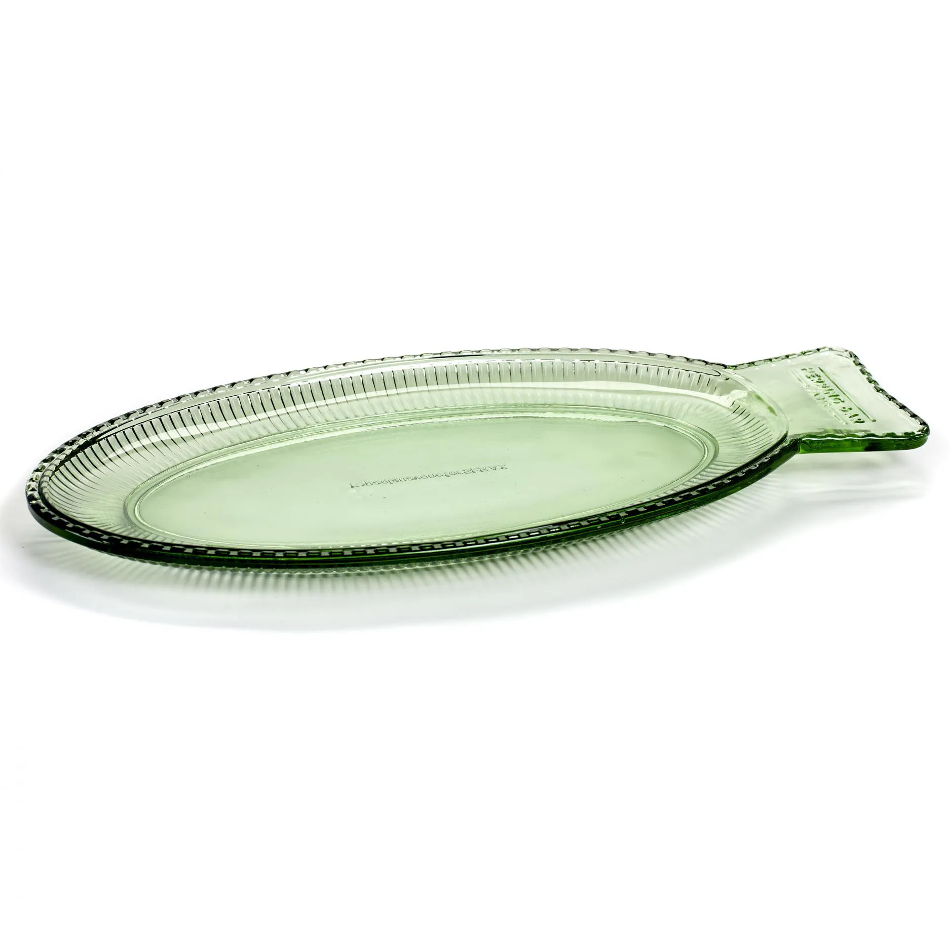 Fish & Fish serveringsfat 16x35 cm, Green Serax