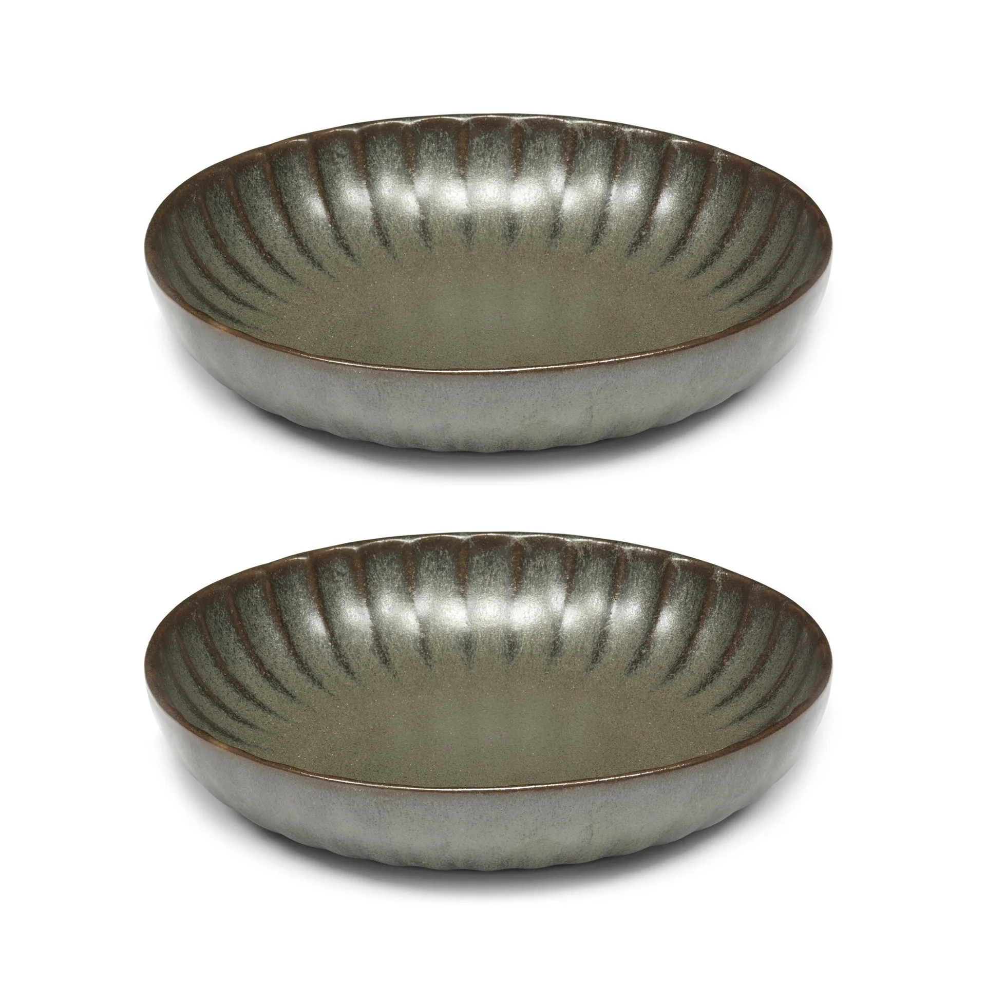 Inku high tallerken S Ø19 cm 2-pakn., Green Serax