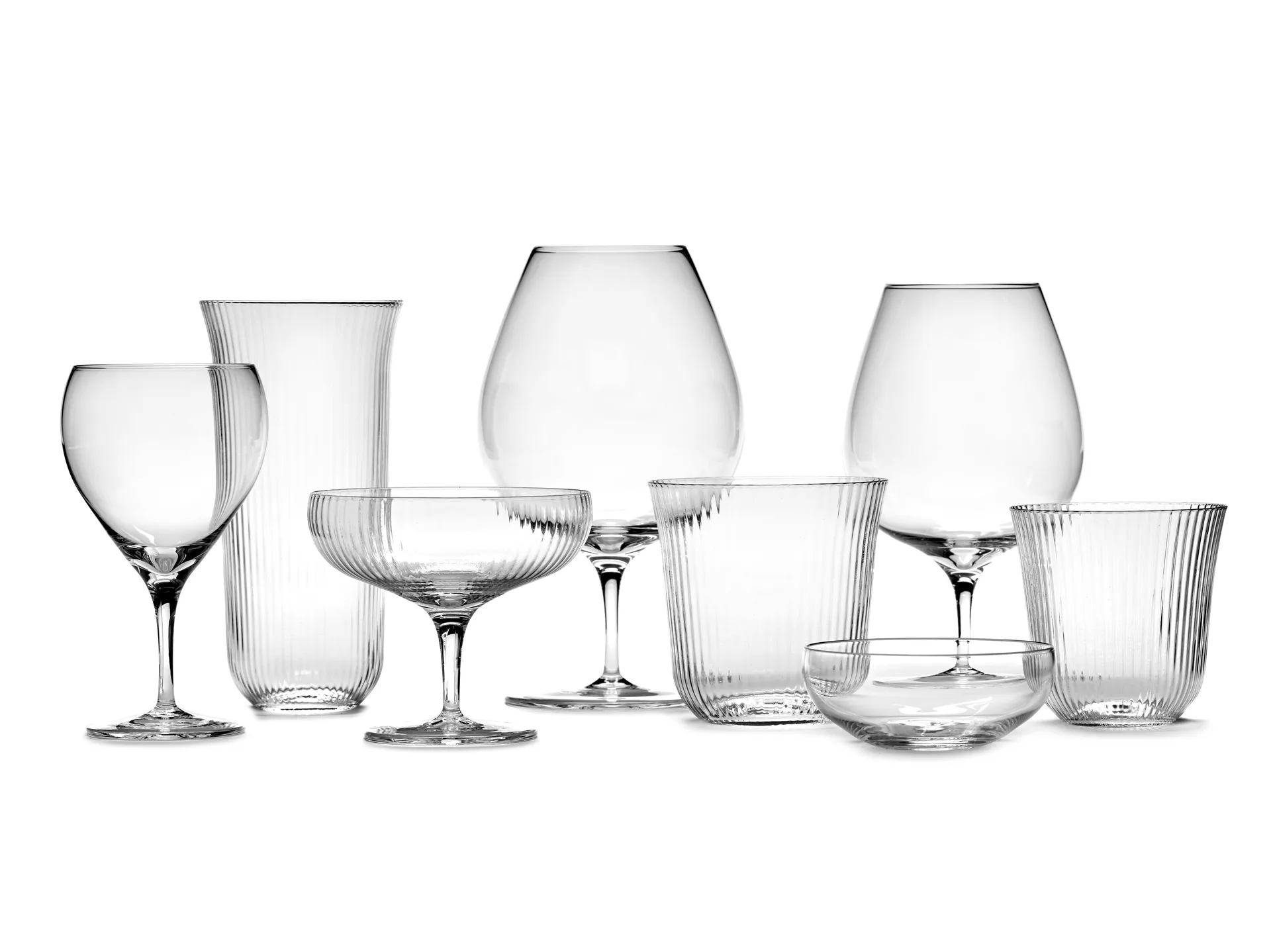 Inku longdrinkglass 45 cl, Clear  Serax