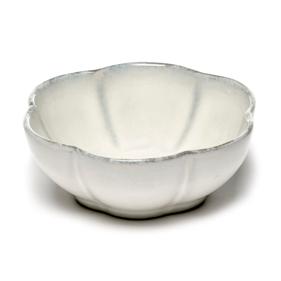 Serax Inku riflet skål M 11 cm White | Skandinavisk Design | Frokostskåler | Hvit