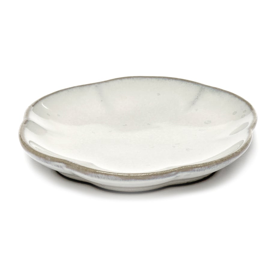 Serax Inku riflet tallerken S 8,9 cm White | Skandinavisk Design | Middagstallerkener | Hvit