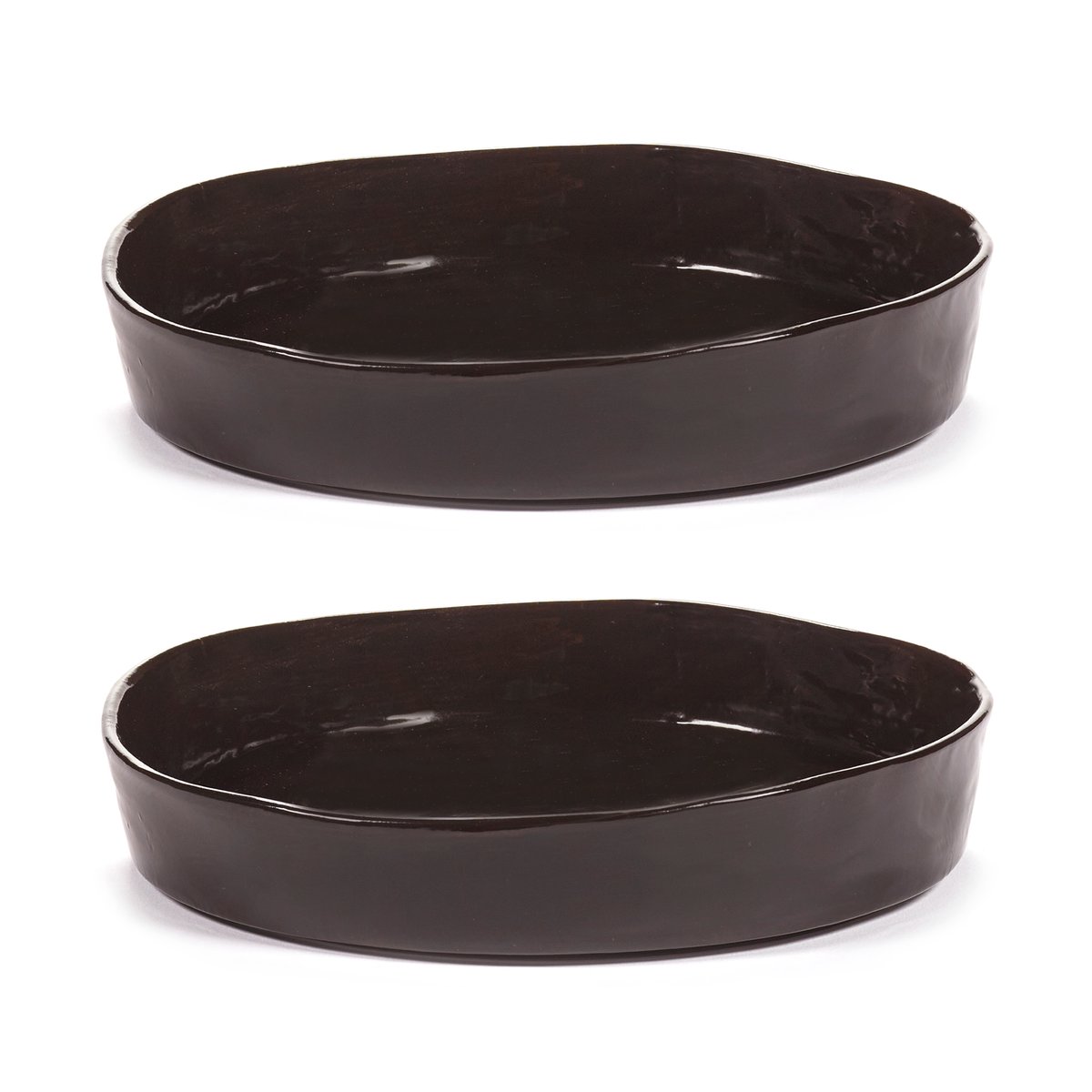 La Mère dyp tallerken M Ø23 cm 2-pakn. Dark brown