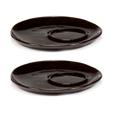 La Mère fat til espressokopp Ø11 cm 2-pakn. - Dark brown - Serax
