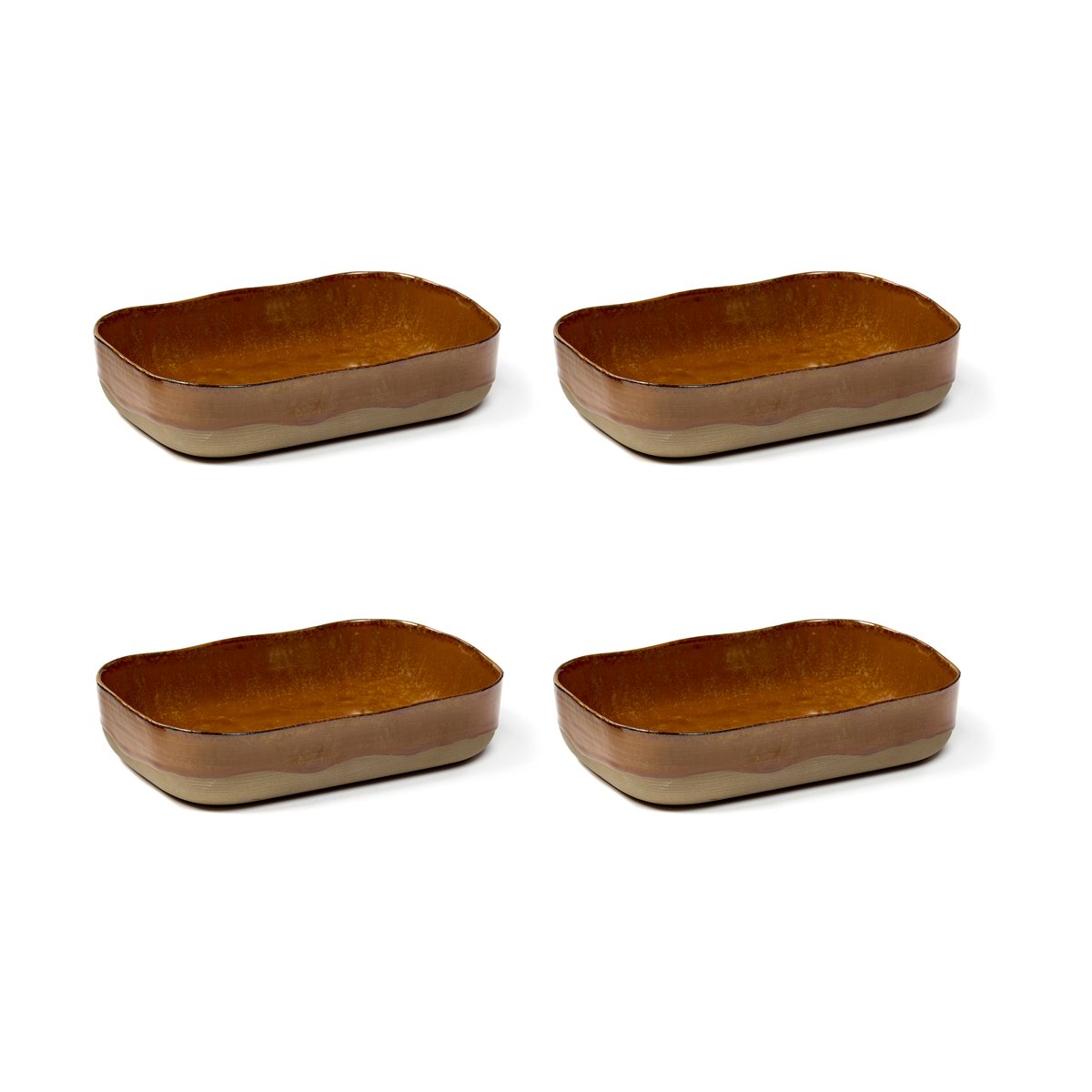 Serax La Nouvelle Table ekstra dypt fat No5 L 4-pakn. Brown