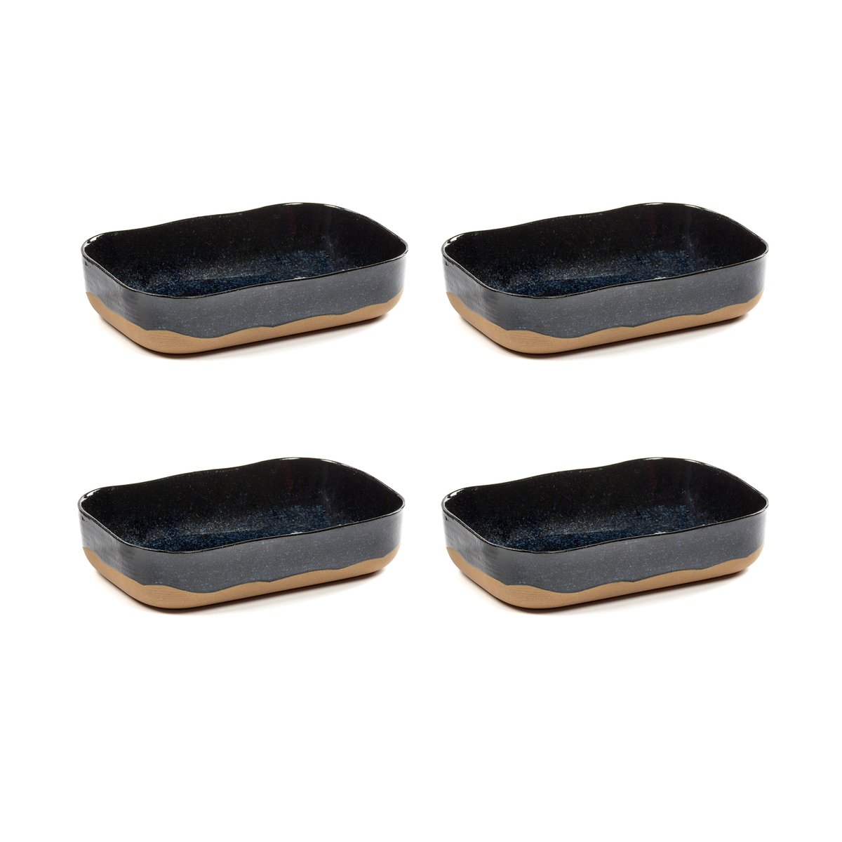 Serax La Nouvelle Table ekstra dypt fat No5 L 4-pakn. Dark blue