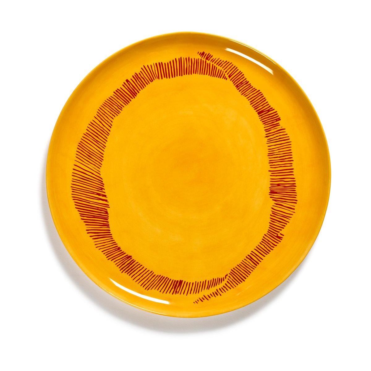 Ottolenghi Feast serveringsfat Ø35 cm Yellow stripes-red