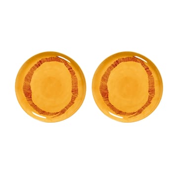 Ottolenghi Feast tallerken L Ø26,5 cm 2-pakning - Yellow stripes-red - Serax