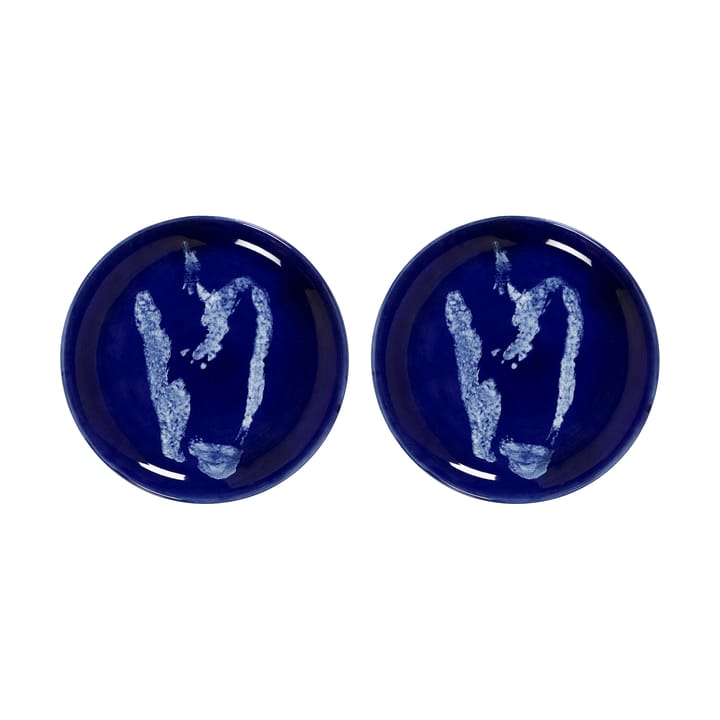Ottolenghi Feast tallerken S Ø19 cm 2-pakning, Dark blue-pepper white Serax