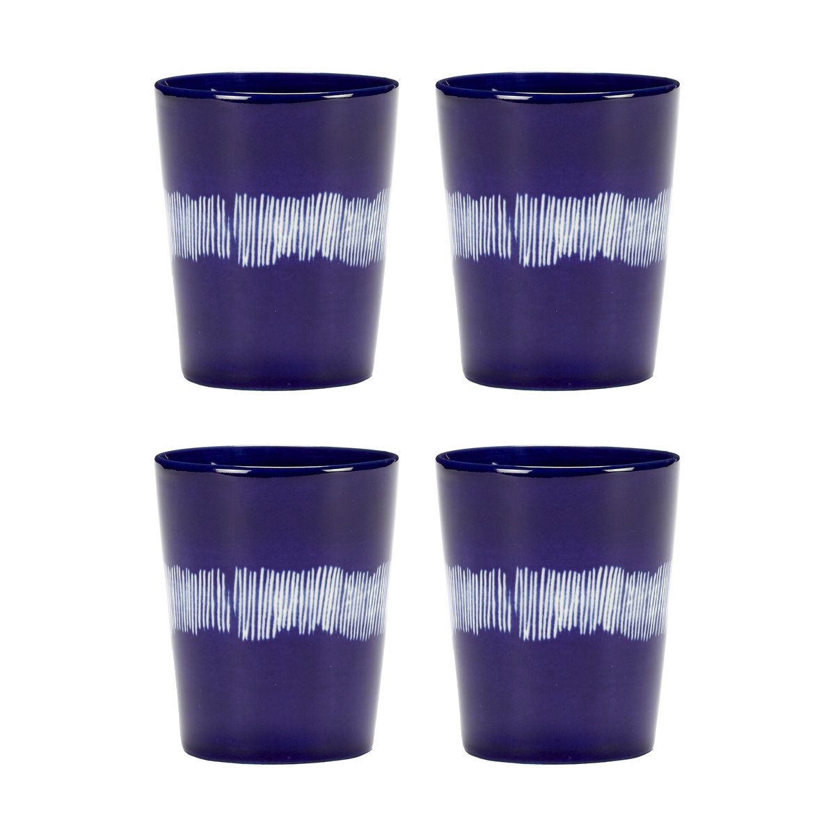 Serax Ottolenghi Feast tekopp 33 cl 4-pakning Dark blue-white