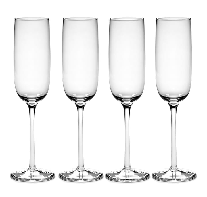 Passe-Partout champagneglass 15 cl 4-pakning - Klar - Serax