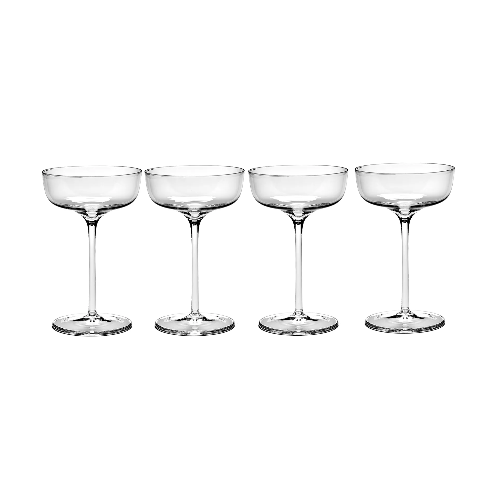 Passe-Partout champagneglass avrundet 15 cl 4-pakning Klar,  Serax