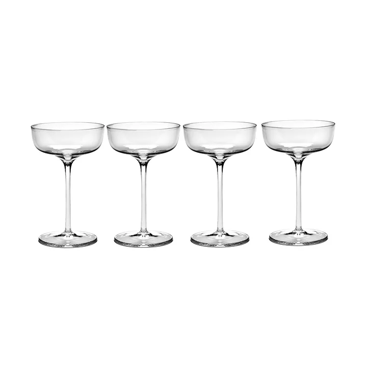 Passe-Partout champagneglass avrundet 15 cl 4-pakning Klar - Serax