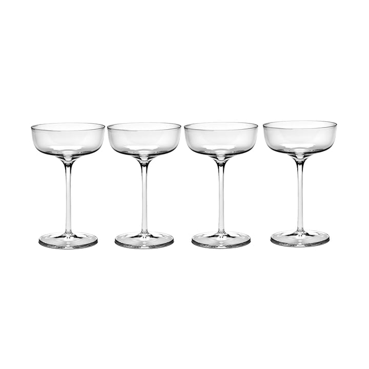Passe-Partout champagneglass avrundet 15 cl 4-pakning Klar Serax