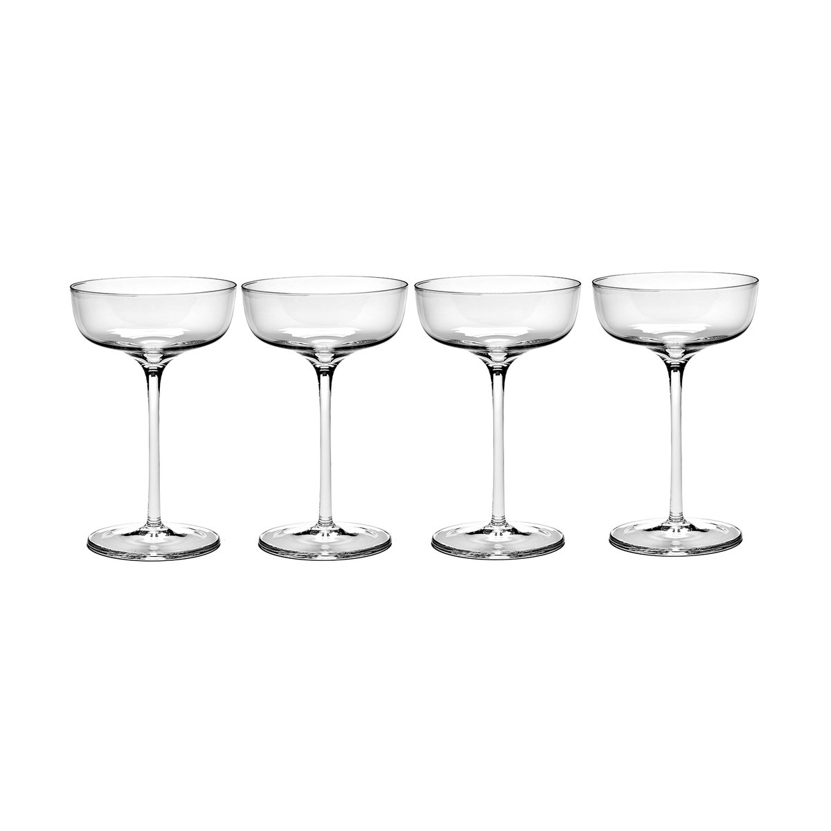 Serax Passe-Partout champagneglass avrundet 15 cl 4-pakning Klar Klar
