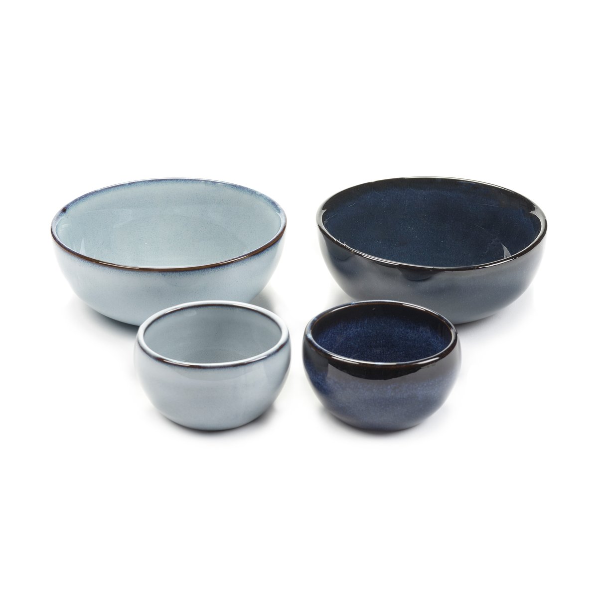 Serax Pure apero skål 4 deler Blue