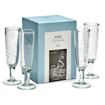 Pure Pascale champagneglass 4-pakning - Klar - Serax