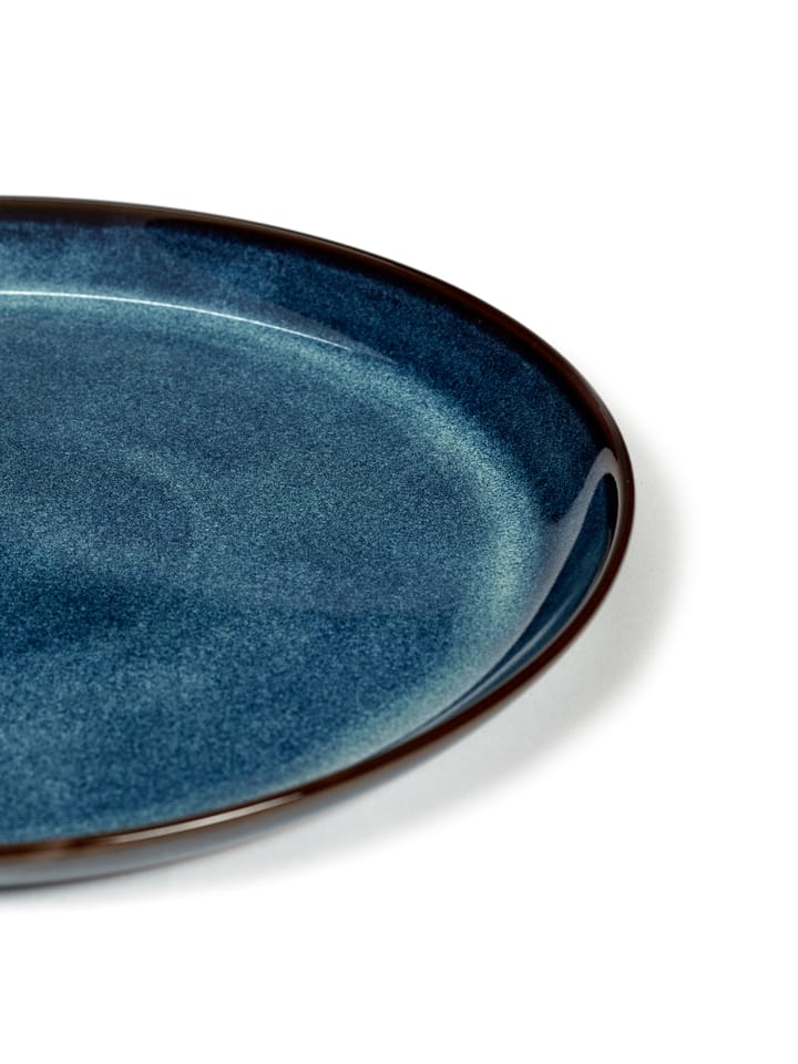 Pure tallerken glasert M Ø23,5 cm - Dark Blue - Serax