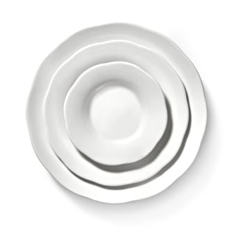 Silhouette dyp sidetallerken M Ø15 cm 4-pakn. - White - Serax