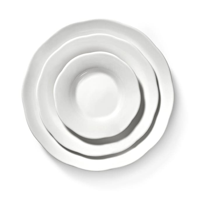 Silhouette dyp sidetallerken M Ø15 cm 4-pakn., White Serax