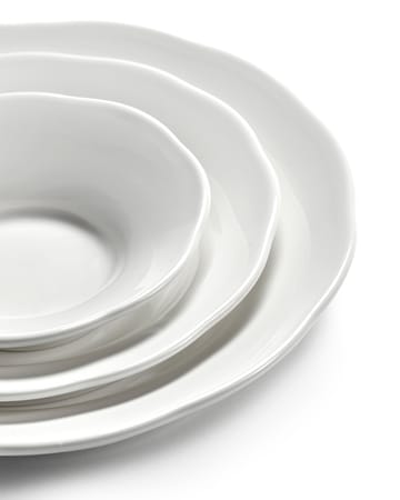 Silhouette dyp sidetallerken S Ø10,5 cm 4-pakn. - White - Serax