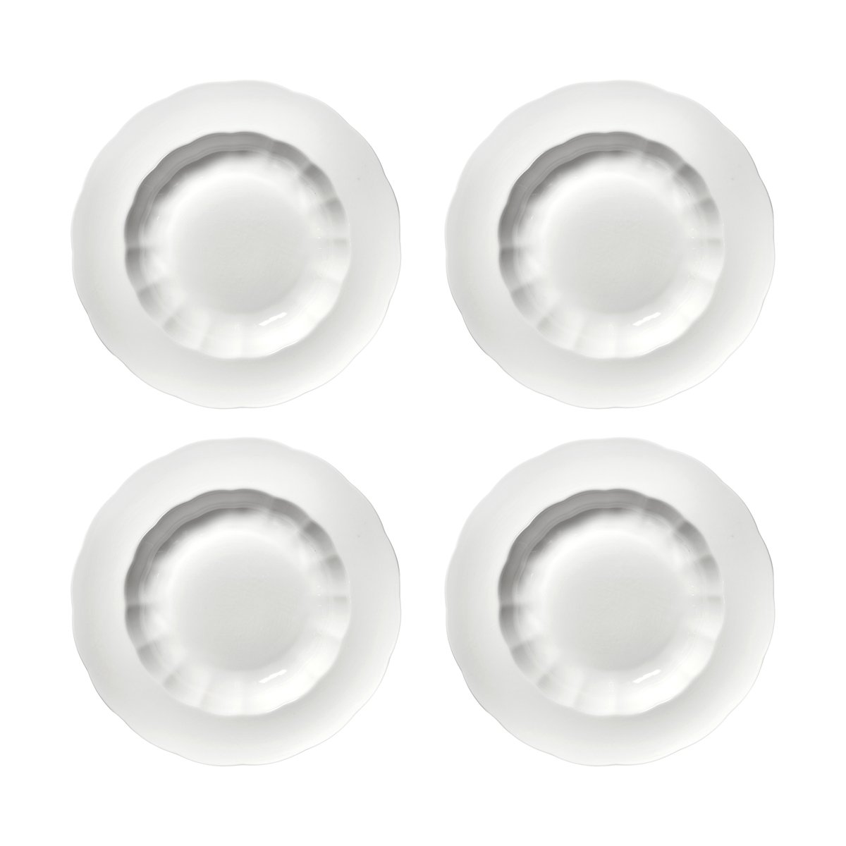 Serax Silhouette dyp tallerken L Ø27 cm 4-pakn. White