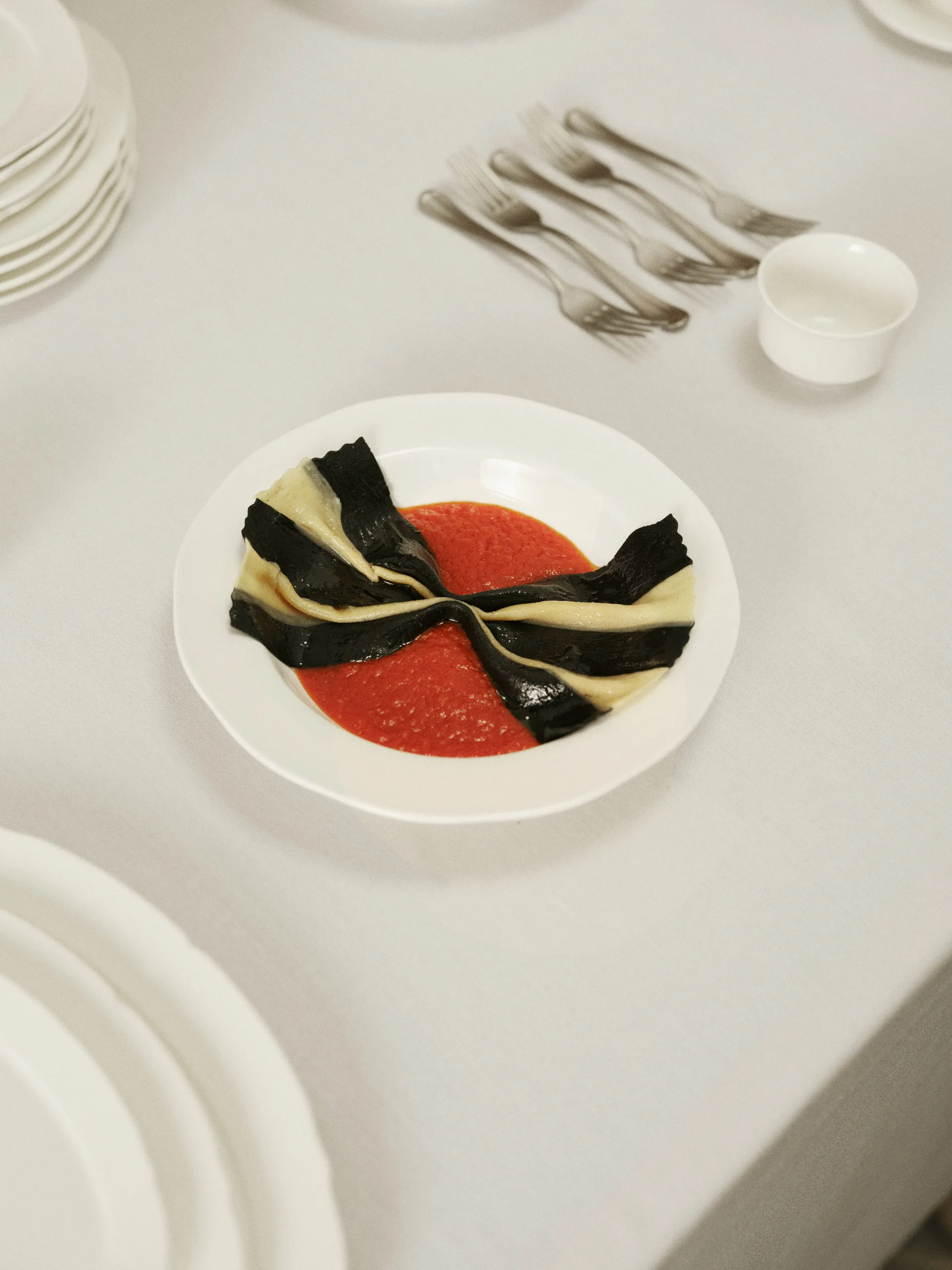 Silhouette dyp tallerken M Ø23,7 cm 4-pakn., White Serax