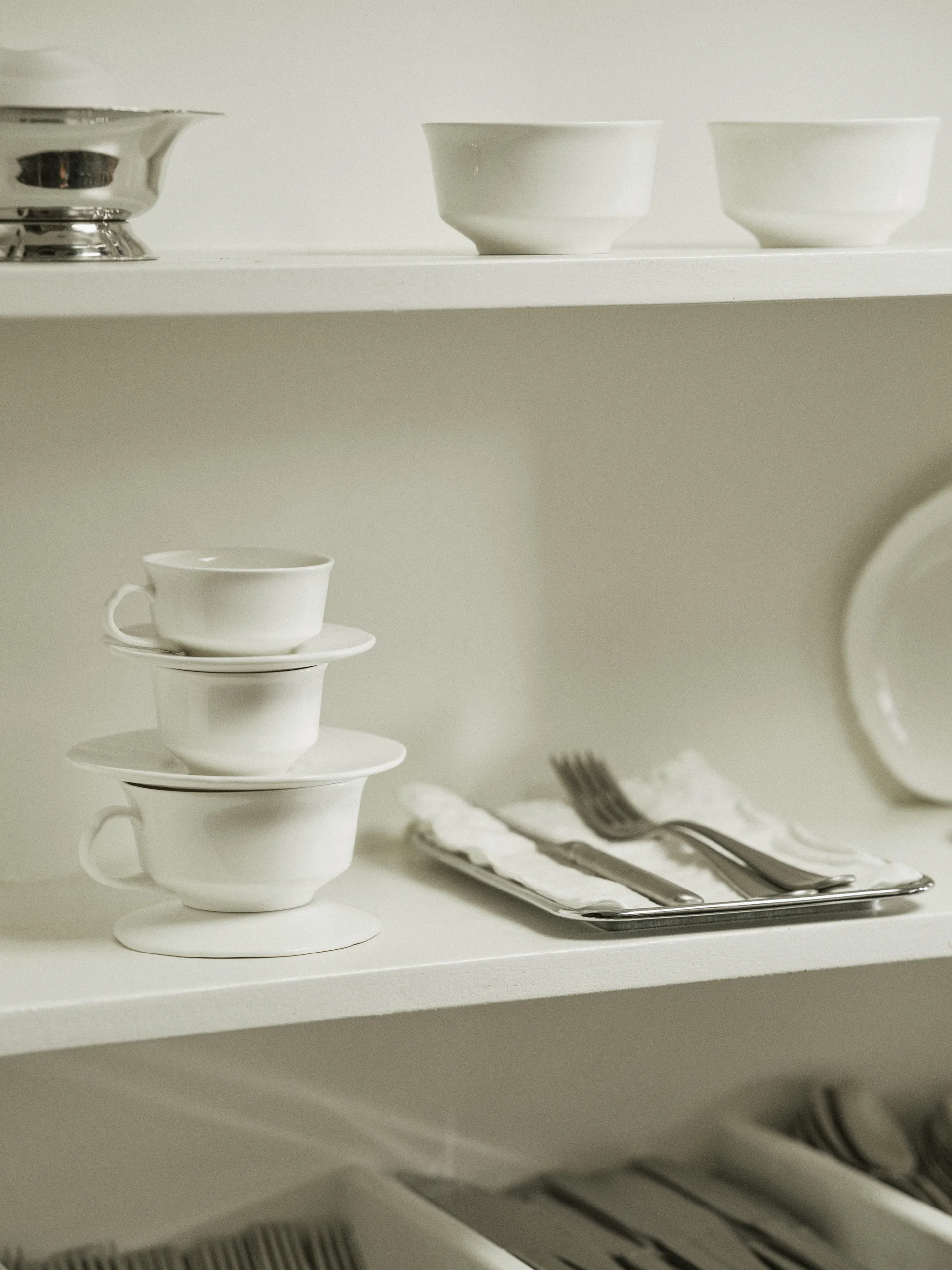 Silhouette espressokopp 10 cl 4-pakn., White Serax