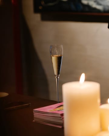 Silhouette flute champagneglass 15 cl 4-pakn. - Clear - Serax