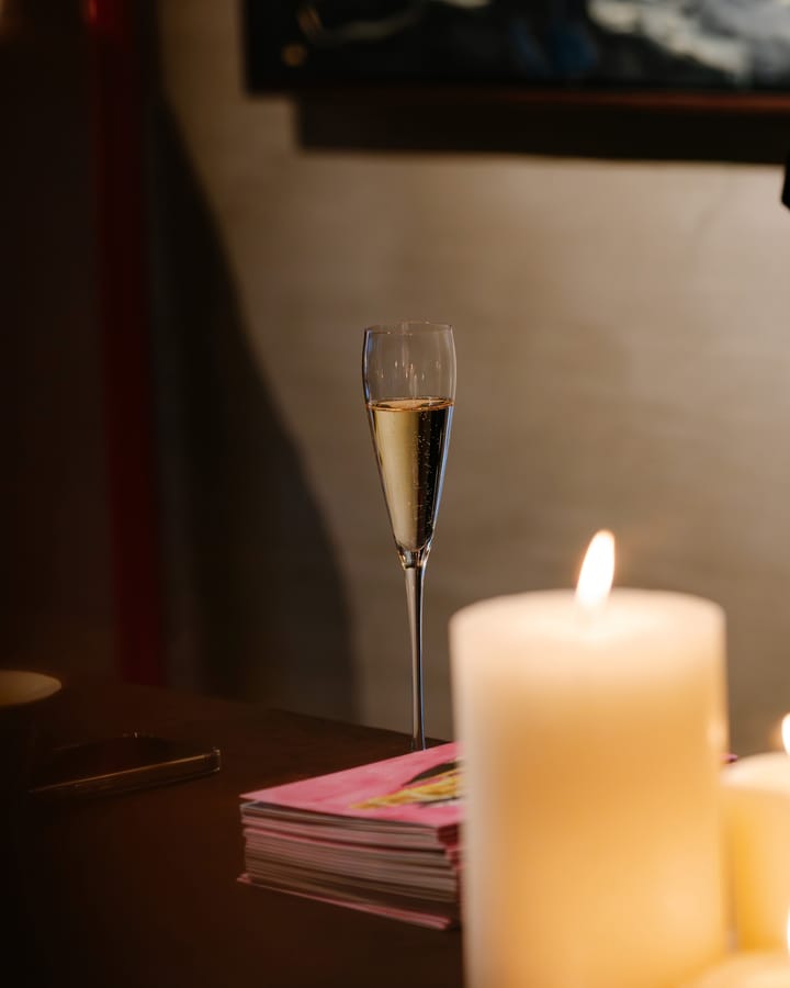 Silhouette flute champagneglass 15 cl 4-pakn., Clear Serax