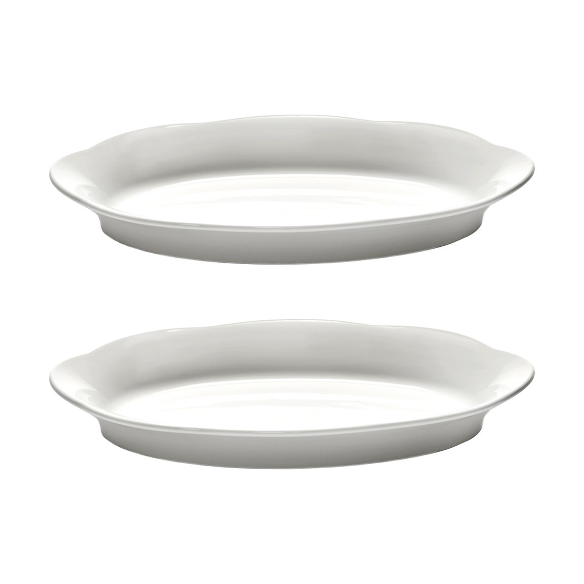 Serax Silhouette oval dyp tallerken M 15x24,5 cm 2-pakn. White