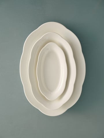 Silhouette oval dyp tallerken M 15x24,5 cm 2-pakn. - White - Serax