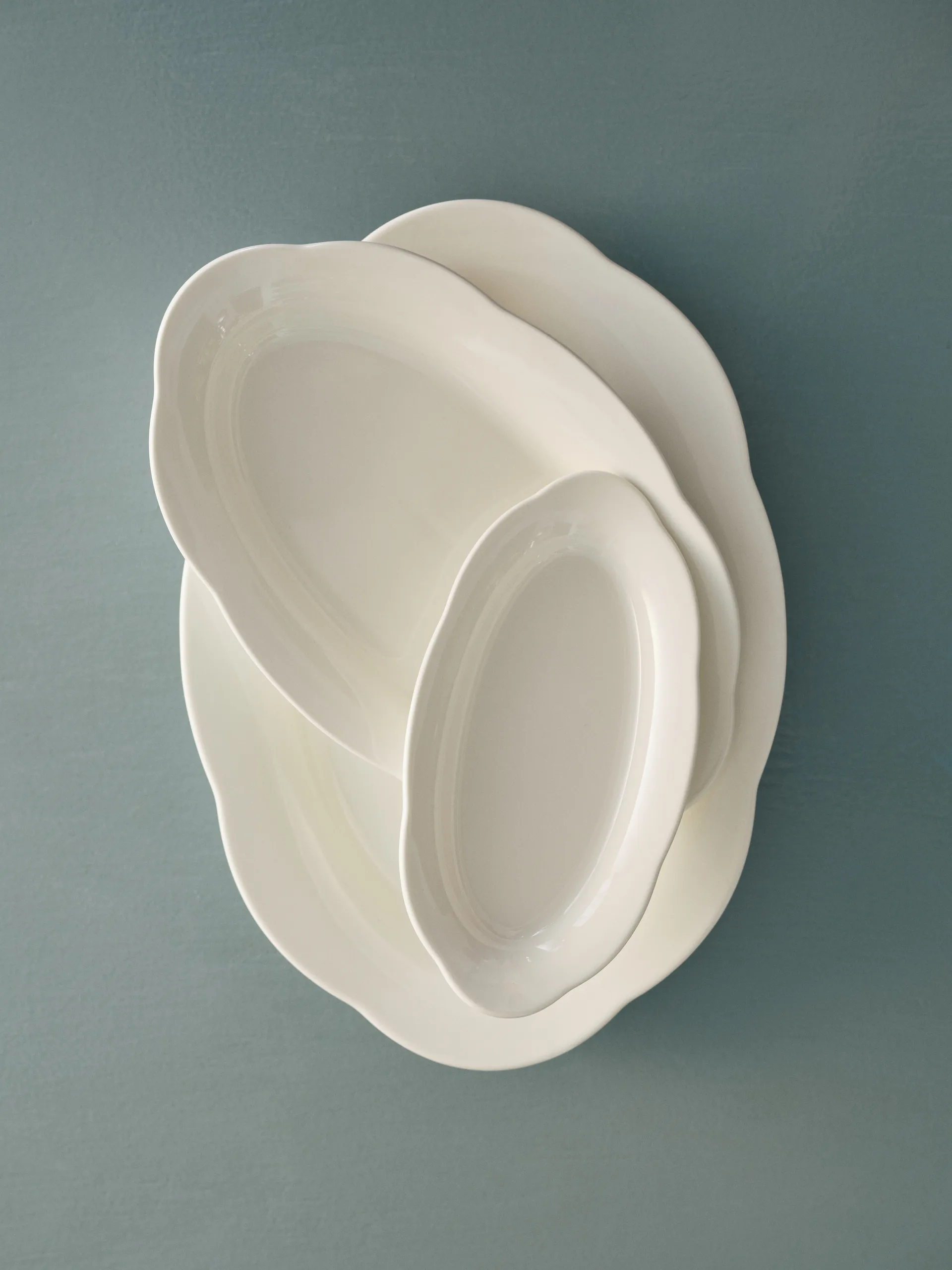 Silhouette oval dyp tallerken S 10x18,5 cm 2-pakn., White Serax