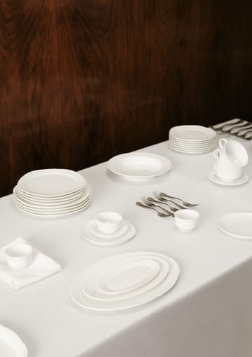 Silhouette oval tallerken L 21x30 cm 4-pakn. - White - Serax