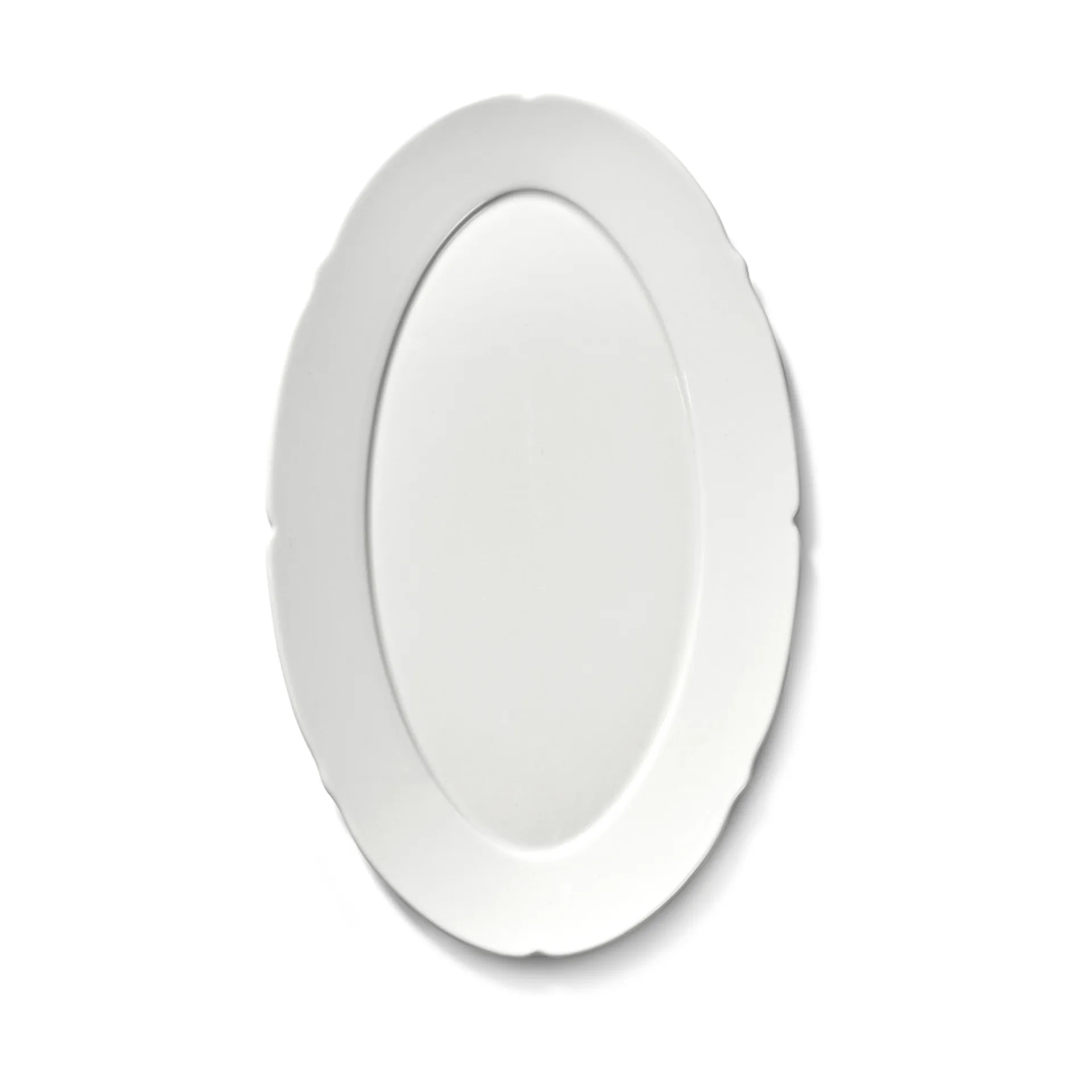 Silhouette oval tallerken M 15x24,5 cm 4-pakn., White Serax