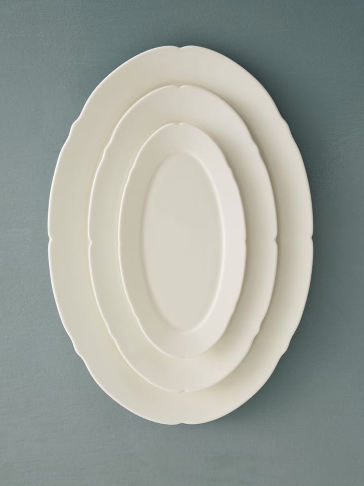 Silhouette oval tallerken S 10x18,5 cm 4-pakn., White Serax
