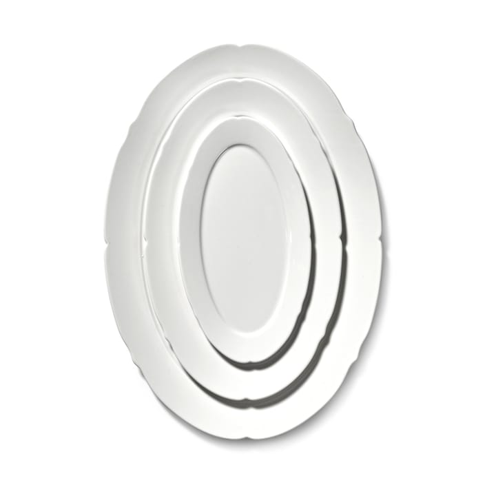 Silhouette oval tallerken S 10x18,5 cm 4-pakn., White Serax
