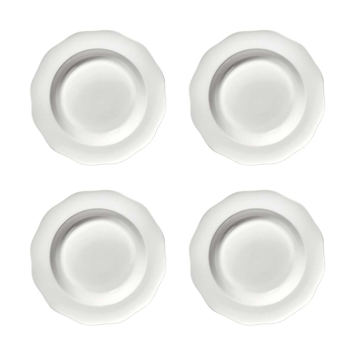 Serax Silhouette pasta tallerken Ø22 cm 4-pakn. White