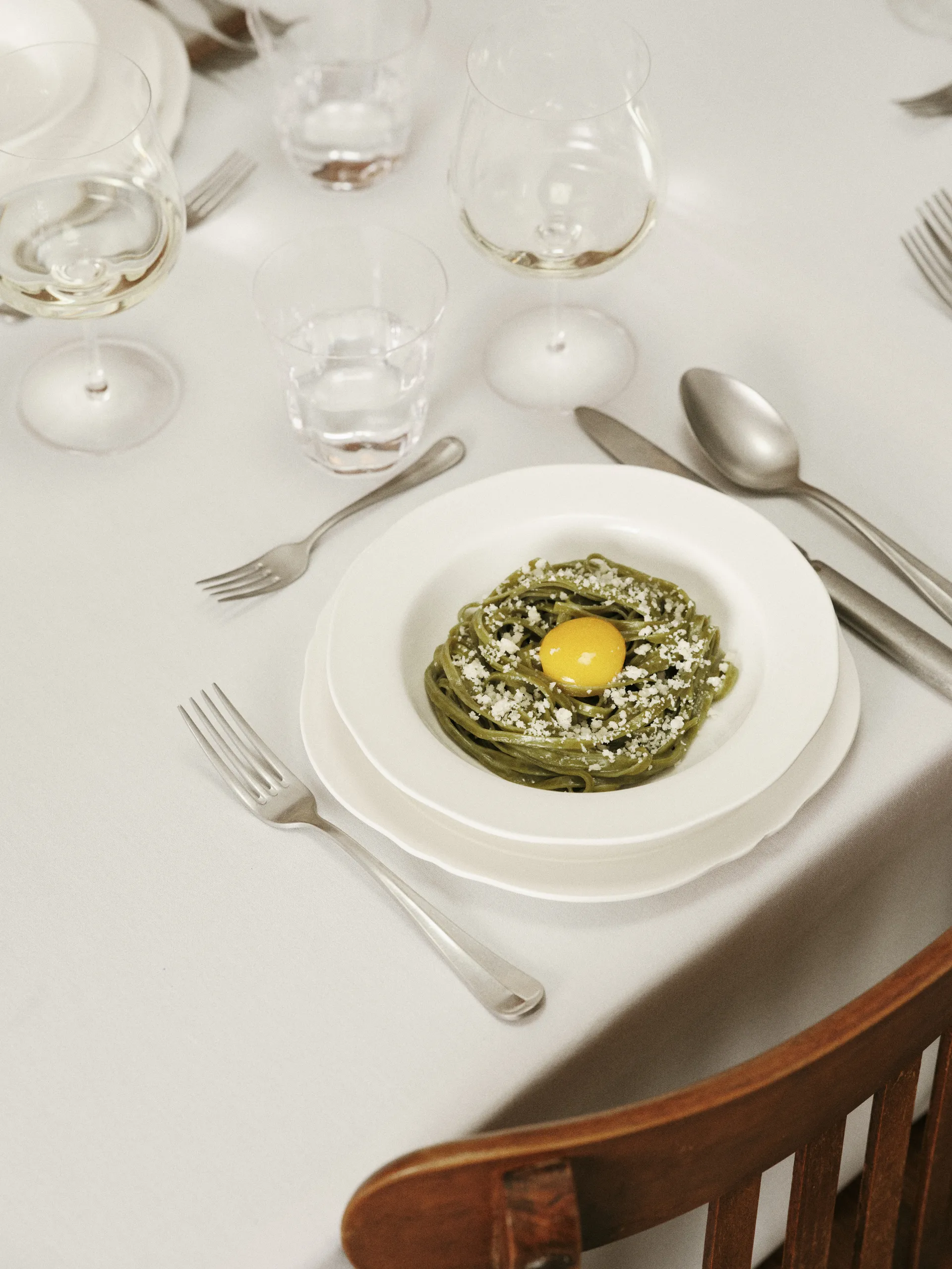 Silhouette pasta tallerken Ø22 cm 4-pakn., White Serax