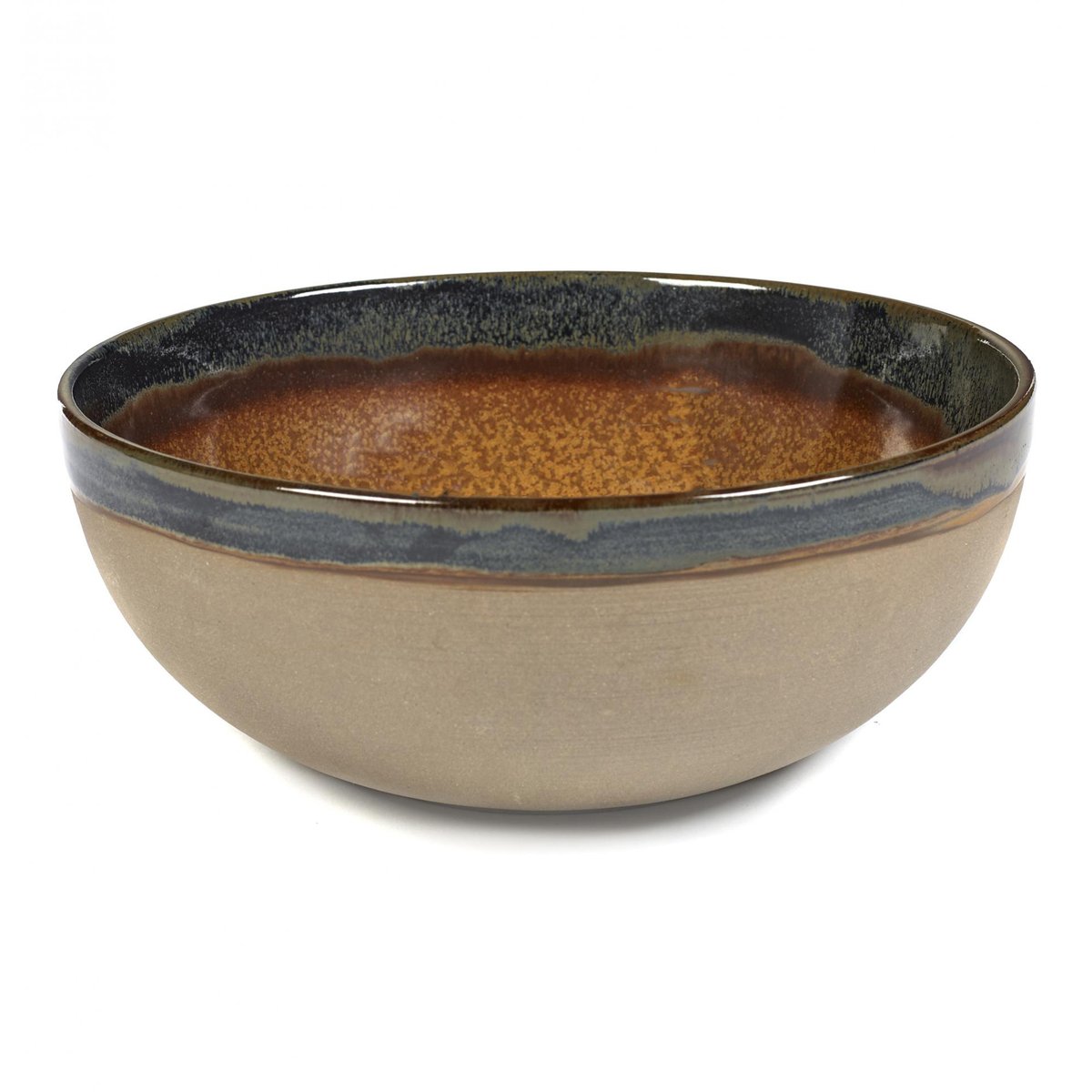 Serax Surface salatskål 23,5 cm Rusty brown | Skandinavisk Design | Salatbolle | Multi