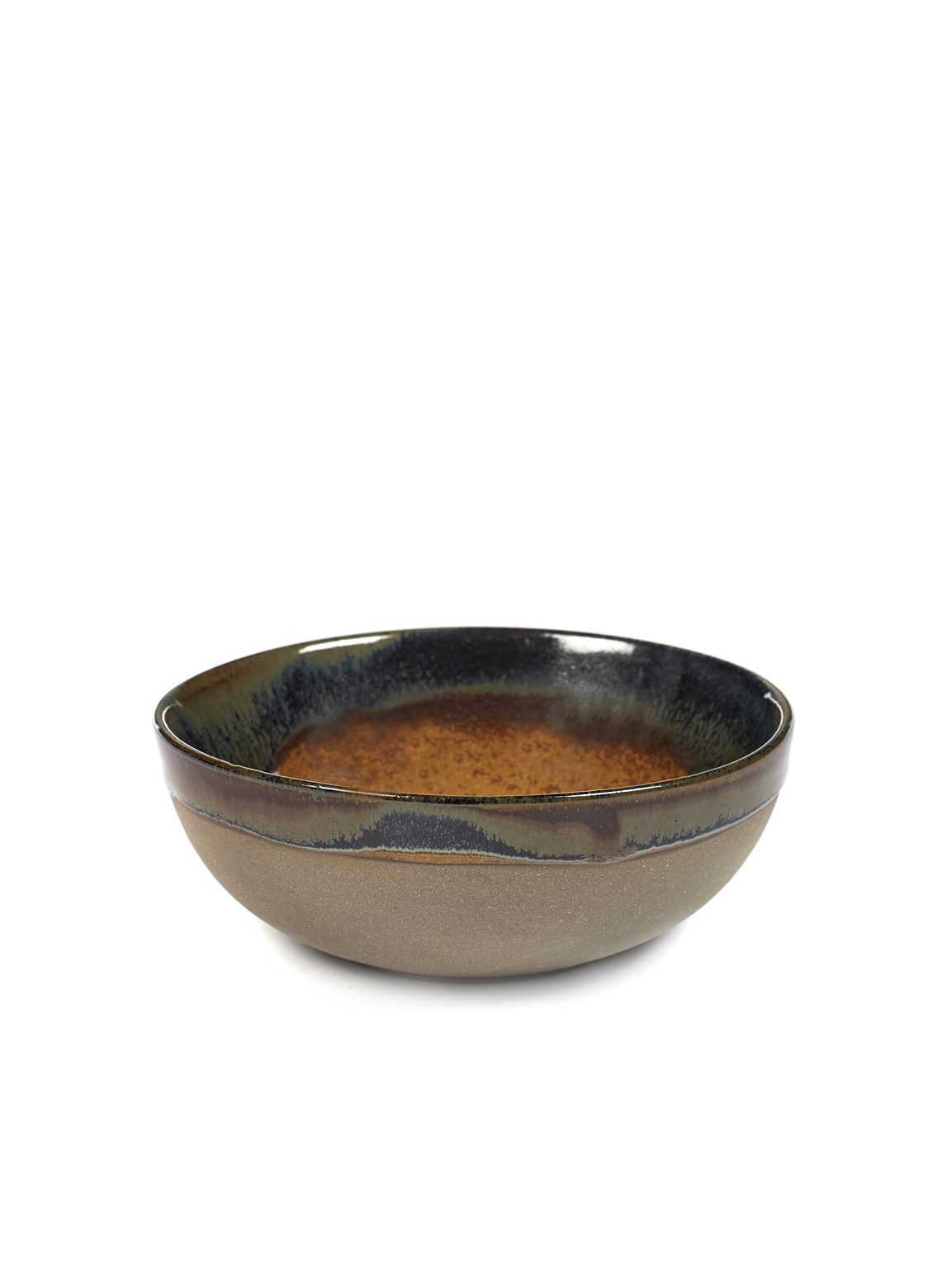 Serax Surface skål 13 cm Grå-rust brun | Skandinavisk Design | Frokostskåler | Brun