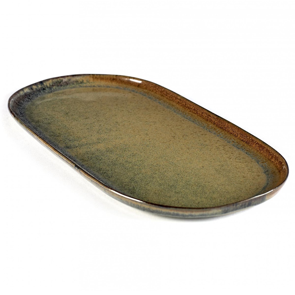 Serax Surface tapastallerken 17x35,5 cm Indi grey