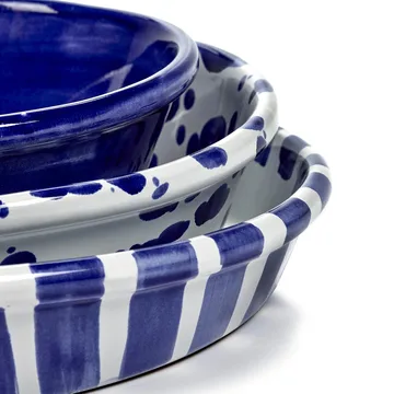 Table Nomade salatskål M - Hvit-blå - Serax