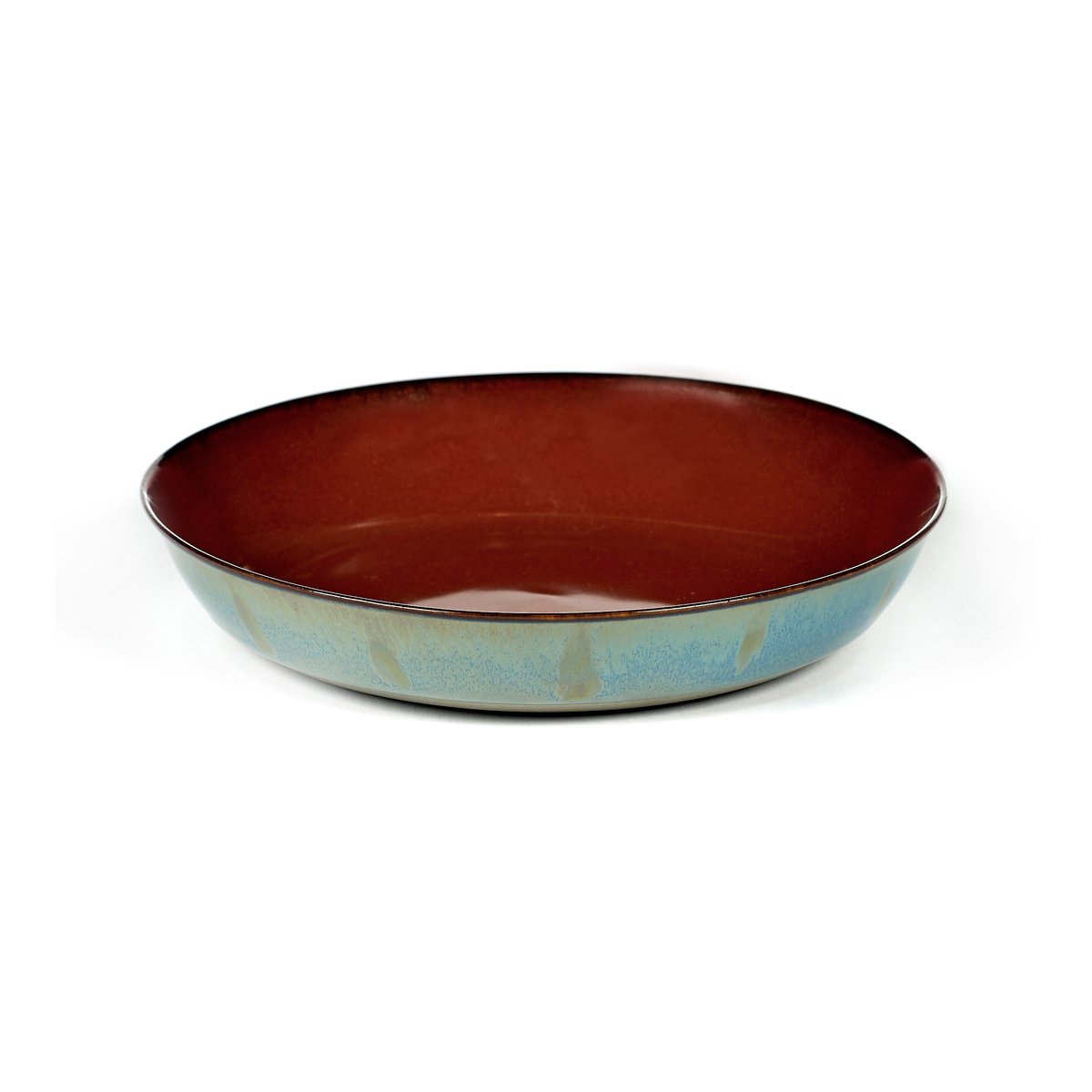 Serax Terres de Rêves asjett 17,5 cm Rust-y blue | Skandinavisk Design | Dype tallerkener | Rød