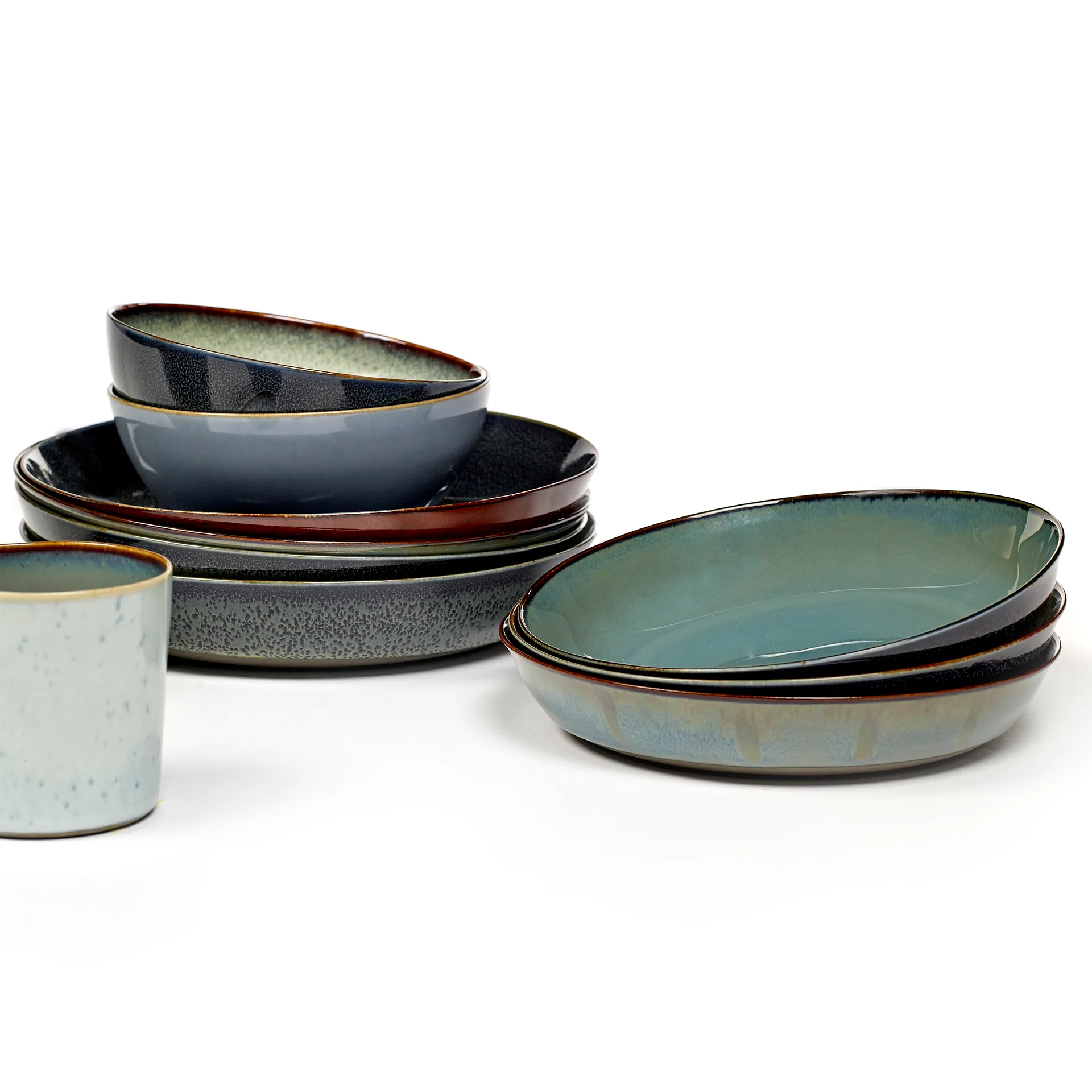 Terres de Rêves asjett 17,5 cm, Rust-smokey blue Serax