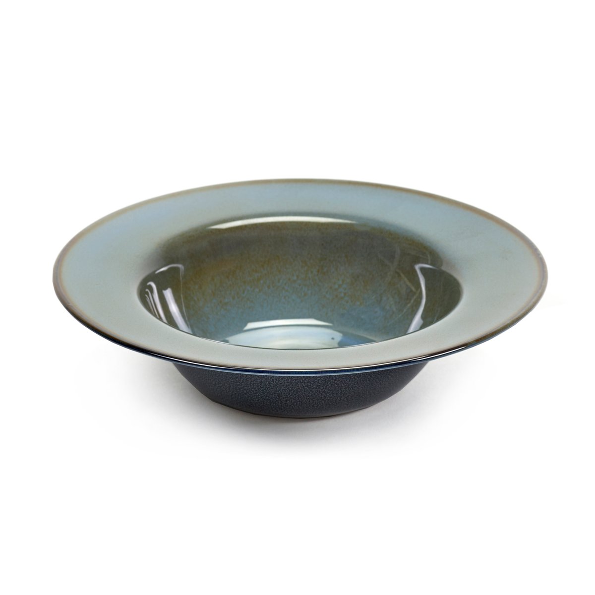 Serax Terres de Rêves dyp tallerken 21,3 cm Blue grey-dark blue