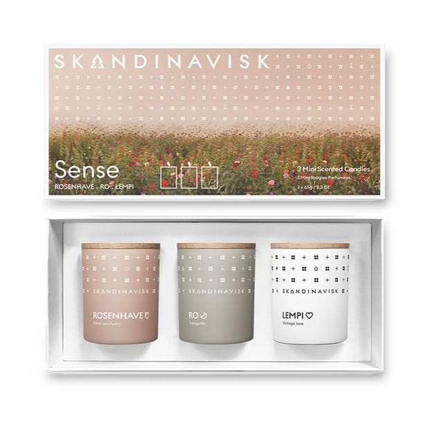 Sense duftlys gavesett mini, 3 deler Skandinavisk