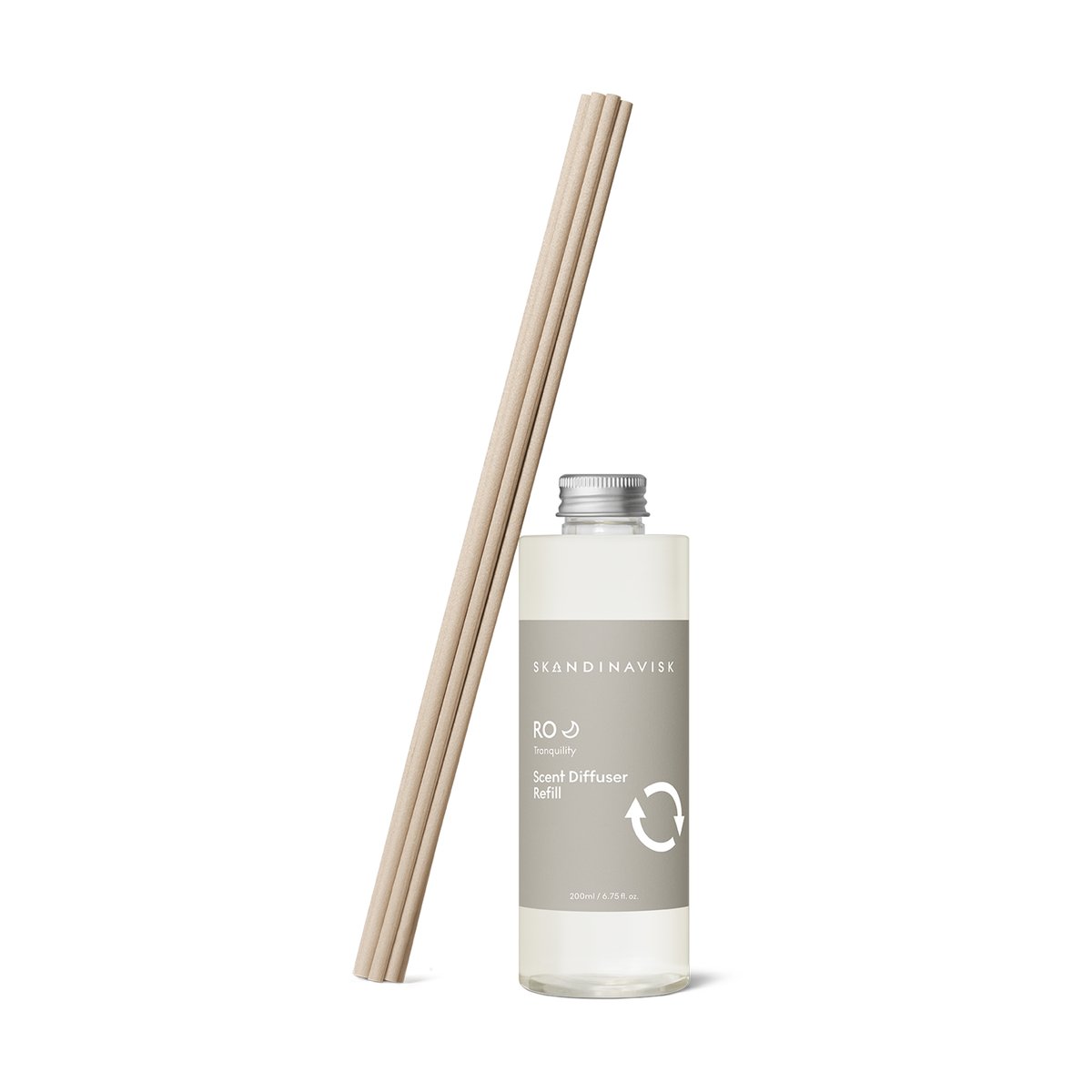 Skandinavisk refill til duftpinner 200 ml Ro | Skandinavisk Design | Duftlys & Duftpinner | Grå