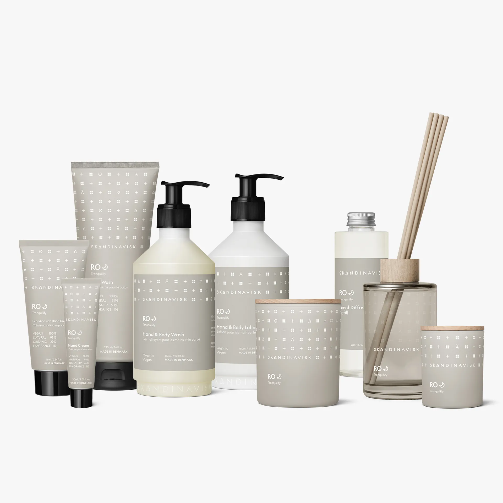 Skandinavisk refill til duftpinner 200 ml, Ro Skandinavisk